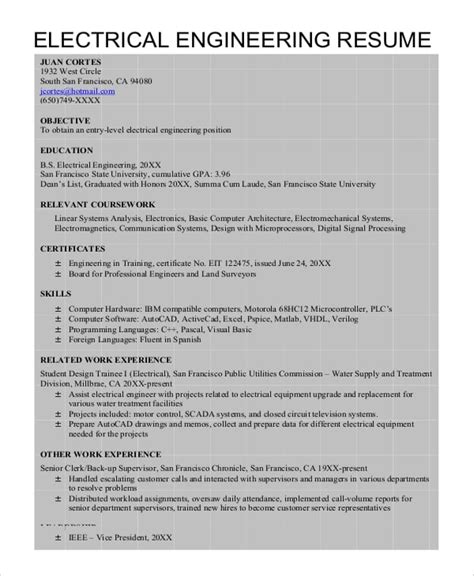 Autocad Resume Template 8 Free Word Pdf Document Downloads Free And Premium Templates