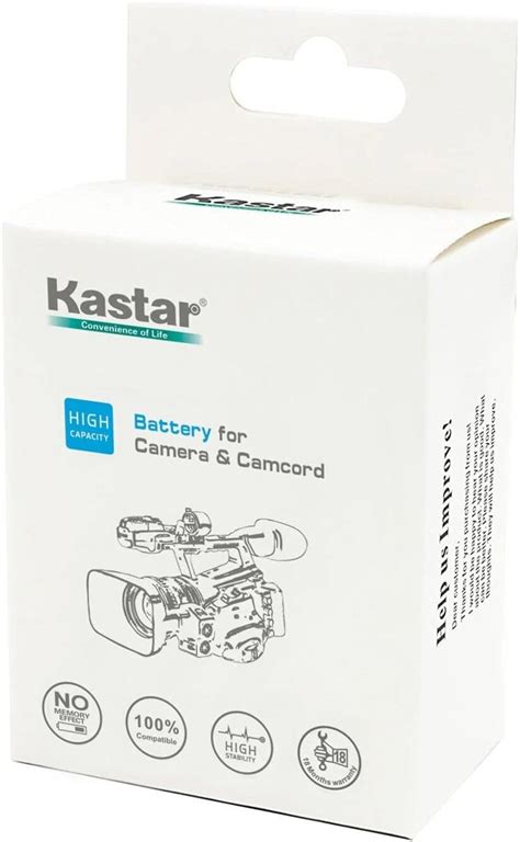 Kastar Pack Battery And Quadruple Charger Compatible With Canon Vixia