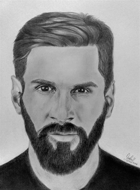 Messi Drawing Sketch Sketch Drawing Idea