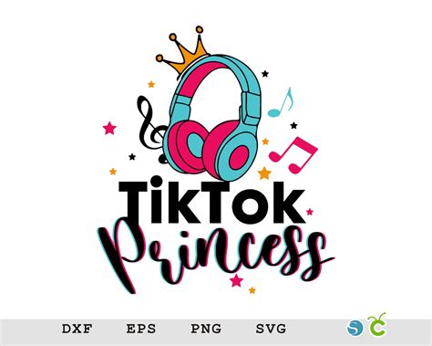 Tik Tok Princess Birthday Svg Birthday Princess Svg Cut File Etsy