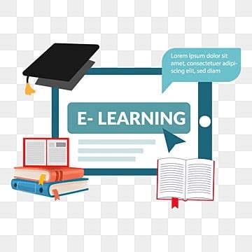 E Learning With Books PNG Vector PSD And Clipart With Transparent