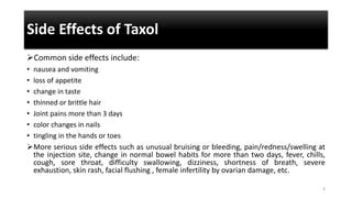 Taxol And Derivatives In Therapy Ppt