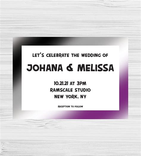 Wedding Invitation Dash Of Pride Llc