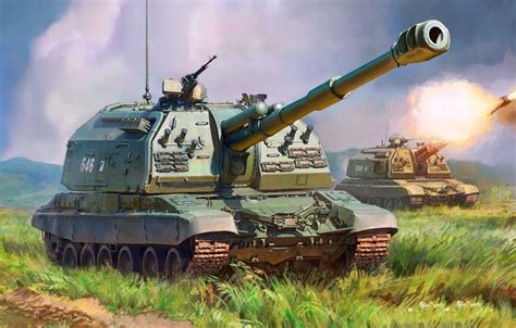 Wallpaper Sau 2S19 Msta S Artillery Russian 152 Mm Divisional Self