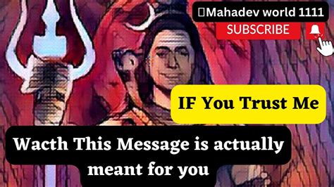 Mahadev Want To Talk To You Urgent Message From Mahadev Shiva