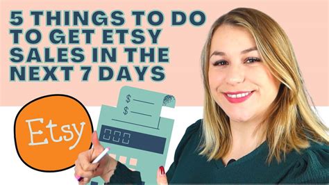 5 Things To Get Sales On Etsy In 7 Days