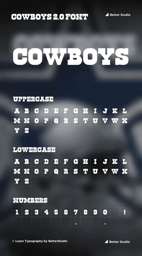 Dallas Cowboys Font: Download Free Font & Logo