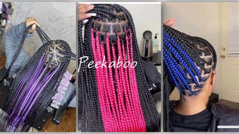 Peekaboo Box Braids 🦋 ️ Dachivis Edits Youtube