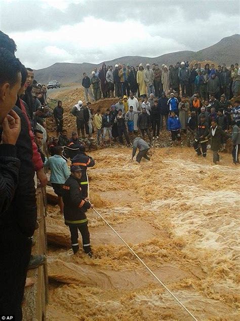 Morocco floods death toll rises to 32 as torrents of water wash away ...