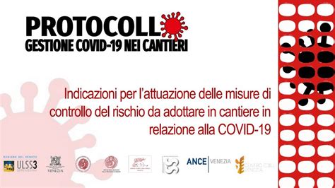 PROTOCOLLO GESTIONE COVID 19 CANTIERI