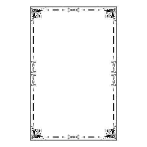 A4 Border Minimalist Frame Design Template Vector A4 Border Minimalist Border Design Png And