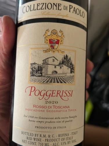 2021 Collezione Di Paolo Poggerissi Rosso Di Toscana Vivino US