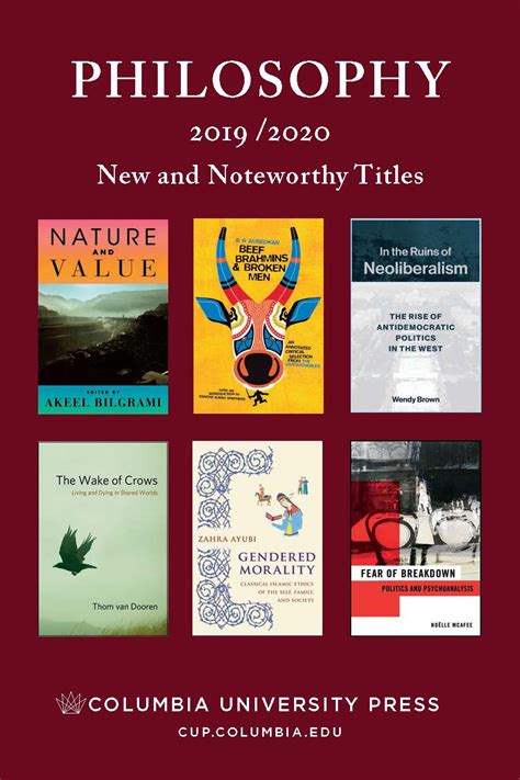 Announcing Our 2019 2020 Philosophy Catalog Columbia University Press