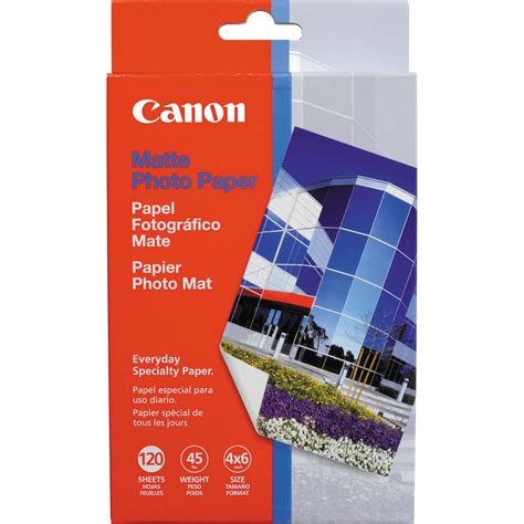 Canon Photo Paper Matte - 4x6" - 120 Sheets 7981A014 B&H Photo