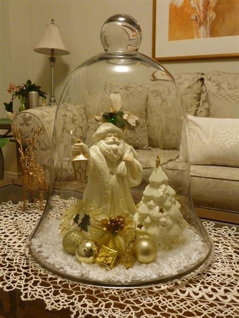 Christmas Cloche Jars Cloches Pinterest Christmas Decor