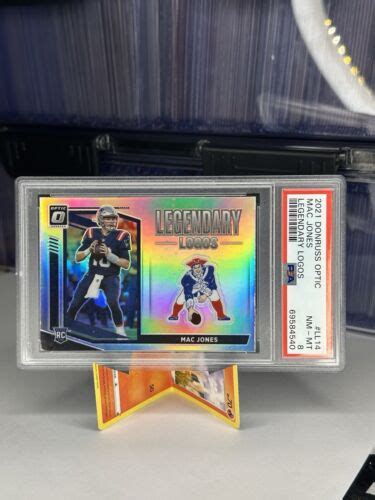 PSA 8 2021 Panini Donruss Optic Legendary Logos Prizm LL 14 Mac