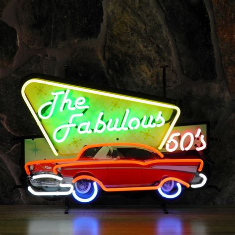 The Fabulous 50 S Neon Sign Stefvintagestore