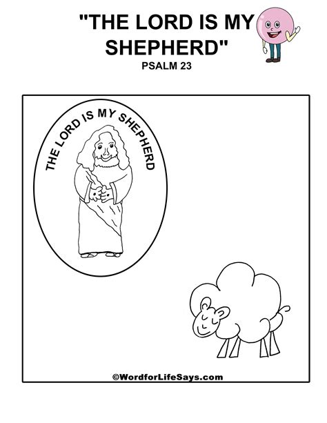 The Lord Is My Shepherd Coloring Page