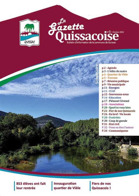 La Gazette Arrive Ville De Quissac Ville De Quissac