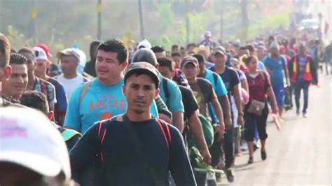 Caravan Of 1 500 Central American Migrant Families Crossing Mexico To