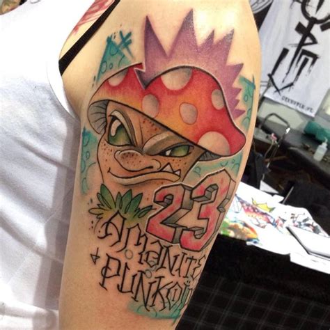 Punk Mushroom For A Derby Girl By Emy Blacksheep TattooNOW