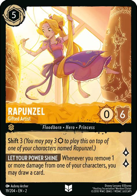 Rapunzel Gifted Artist Rise Of The Floodborn Disney Lorcana