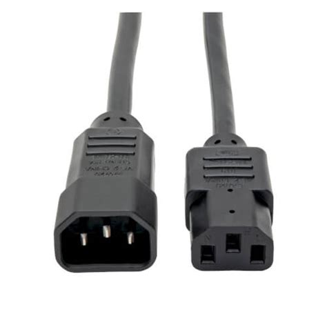 C14 To C13 Computer Power Cord 10 Ft Black Eaton