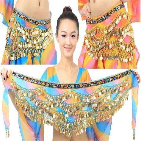 New Arrival 2016 Belly Dance Hip Scarf For Woman Sexy India Egypt Performance Dancing Hip Scarf