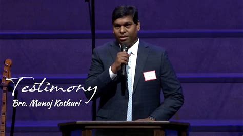 Testimony Bro Manoj Kothuri Youtube