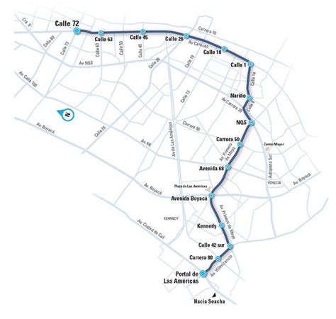 Metro De Bogotá Mapa Del Recorrido