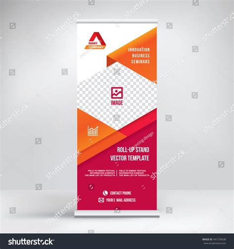 Banner Rollup Design Business Concept Graphic Stock Vector Royalty