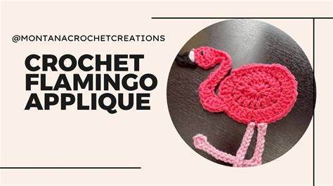 How To Crochet A Flamingo Applique Crochet For Beginners Fun Crochet