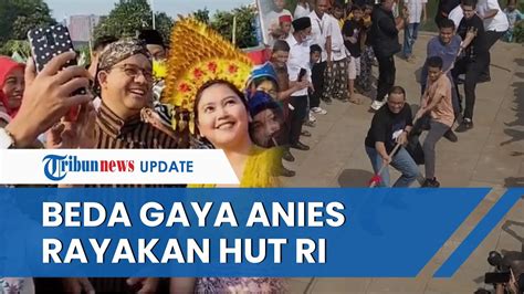 Beda Gaya Anies Baswedan Rayakan Hut Ke Ri Ikuti Lomba Tarik