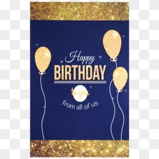 Gold Birthday Poster Background, HD Png Download - 1000x1000 (#5841214 ...