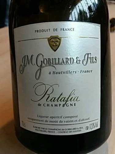 J M Gobillard Fils Ratafia De Champagne Vivino US