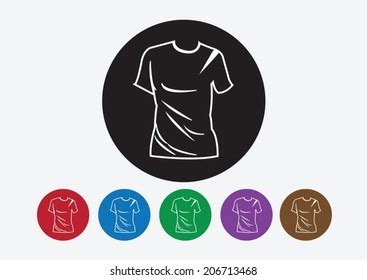 Apparel Shirt Tshirt Icon Clothing Icons Stock Vector Royalty Free