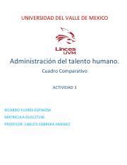 A Rfe Pdf Universidad Del Valle De Mexico Administraci N Del Talento