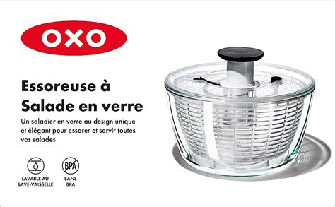 OXO Good Grips Essoreuse à salade en verre Transparente 6 L