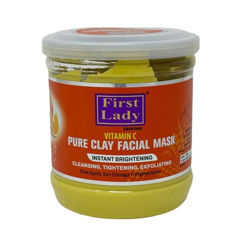 Vitamin C And Kaolin Pure Clay Face Mask First Lady London