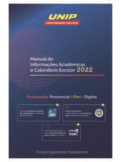 Manual de Informações Acadêmicas UNIP br manual de informa 231 245