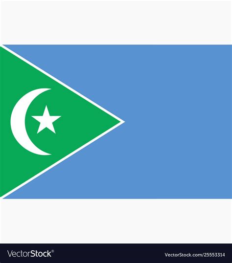 Flag galmudug state somalia Royalty Free Vector Image