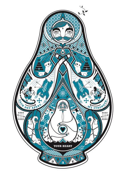 matrioska | Illustration artwork drawing, Illustration, Russian folk art