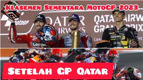 Klasemen Sementara Motogp Hari Ini Setelah Gp Qatar Motogp Moto