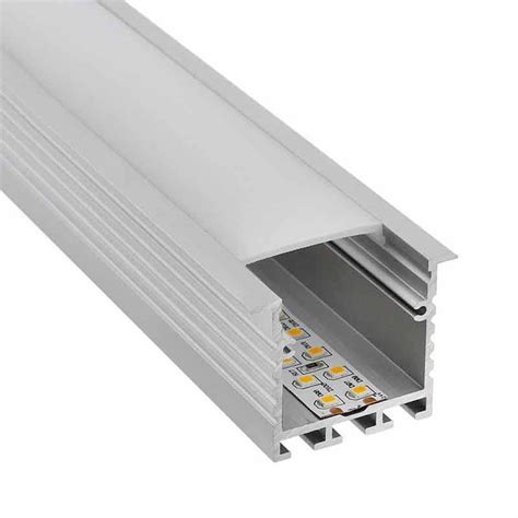 Perfil Aluminio Para Empotrar En Techos Y Paredes De 2 Metros Tira LED