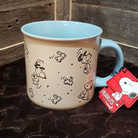 Peanuts Snoopy And Bunnies Oz Ceramic Mug Nwt In Snoopy Mugs