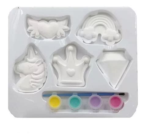 Kit Arte Para Pintar Figuras De Yeso Unicornio Gatos En Venta En