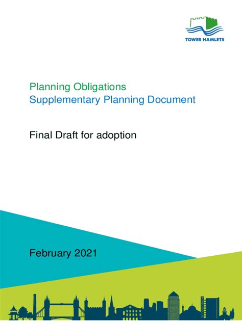 Fillable Online Democracy Towerhamlets Gov Planning Obligations