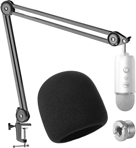 Amazon Blue Yeti Boom Arm Mic Stand With Pop Filter Professional