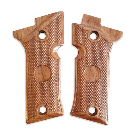 Classic V2 Walnut Emblemmed 15mm Beretta 80x Cheetah Grips