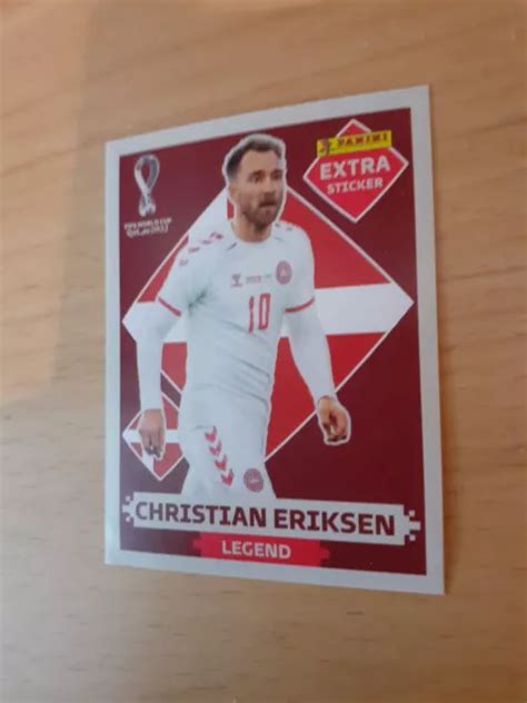 Panini Wm Qatar Extra Sticker Christian Eriksen Burgund Legend